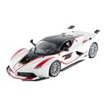 Bearhug B  Ferrari Racing FXX-K 75 1 by 24 Scale Diecast Model Car - White BE994638